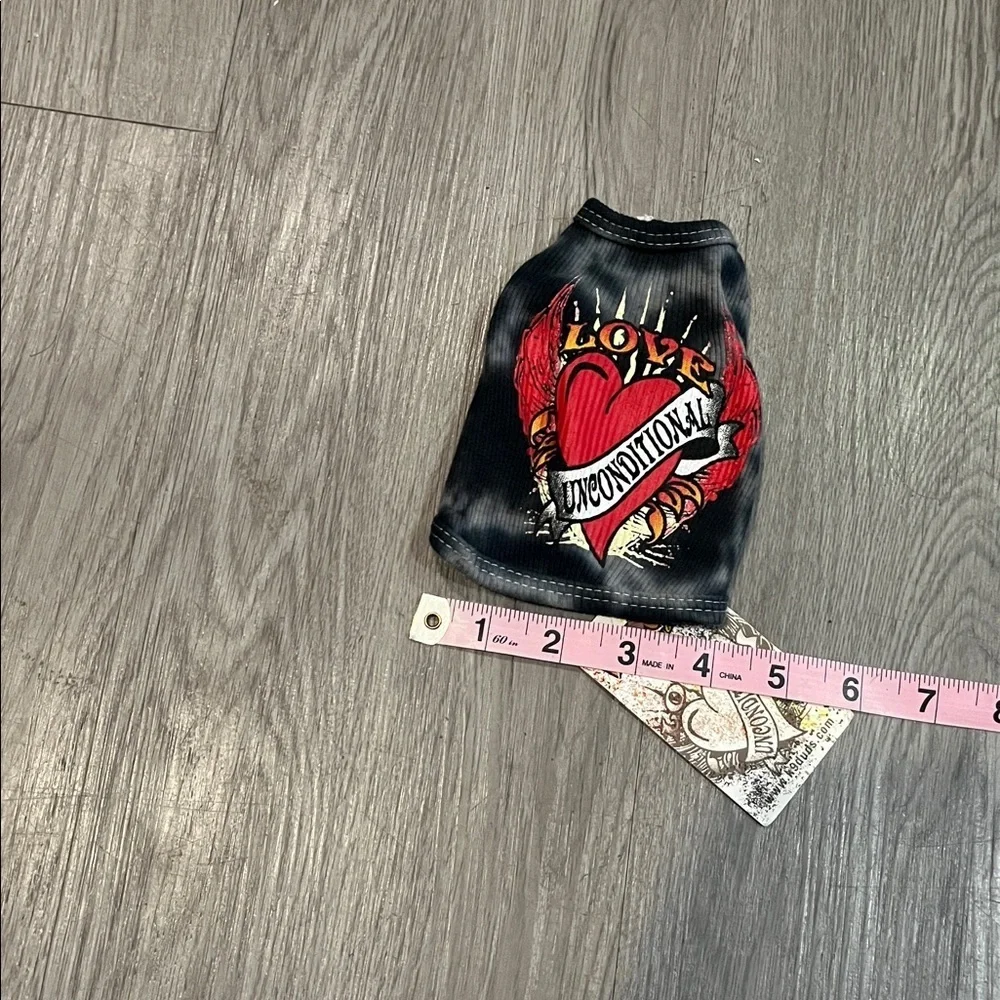 Black and Red Graphic Dog Shirt